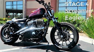 Stage 4 Iron 883 1200 HarleyDavidson Test Ride [upl. by Sirapal]