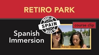 Learn Spanish  discovering Retiro Park in Madrid Spanish subtitles [upl. by Danit]