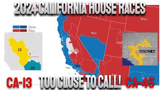 2024 California House Races Results Update Districts 13 and 45 Remain Too Close to Call [upl. by Joann14]