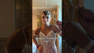 ASMR BALLROOM HAIR AT 1AM ballroomdance hairstyle hair shorts [upl. by Occer]