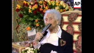 FRANCE WOMAN BELIEVED TO BE WORLDS OLDEST PERSON DIES AGE 122 [upl. by Ailadi512]