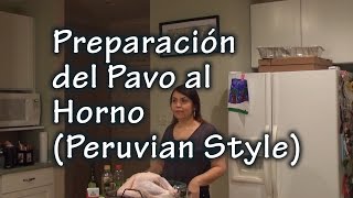 Preparación del pavo al horno al estilo peruano [upl. by Htial]