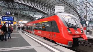 Züge am Hauptbahnhof Berlin SBahn  DBBahn [upl. by Llerref]