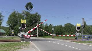 Železniční přejezd Stéblová CZ  862024  Railroad crossing [upl. by Sheply875]