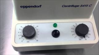 Eppendorf 5415C Centrifuge [upl. by Fawne295]