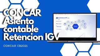 🔵🟣CONCAR  ASIENTO CONTABLE PARA RETENCION IGV 🔶 [upl. by Vala]