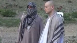 Bowe Bergdahl prisoner release video shows Taliban handing over soldier [upl. by Ellatnahc544]