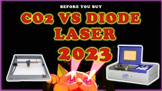 CO2 vs Diode Laser 2023 cutting and engraving [upl. by Cressi662]