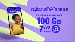 Cdiscount Mobile – Forfait mobile 100Go à 799€ [upl. by Gretal]