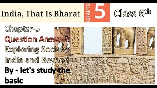 India That is Bharat  Class6th Social Science Chapter5th  new book QUESTIONS ANSWERS [upl. by Nylrehs]