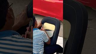 Car seat cover installation process ytshorts shorts asmr newyoutuber seatcover automobile [upl. by Yregram3]