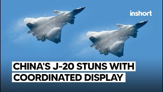 China’s J20 stealth fighters dazzle with synchronized airshow at Zhuhai exhibition  InShort [upl. by Dlareg]