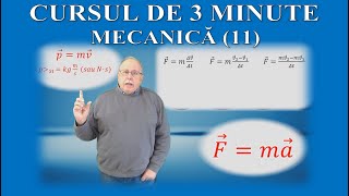 CURSUL DE 3 MINUTE MECANICĂ 11  PRINCIPIUL FUNDAMENTAL AL DINAMICII [upl. by Sielen496]