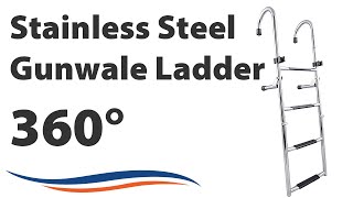 White Water Stainless Steel Gunwale Ladder  B00365 [upl. by Nivram]