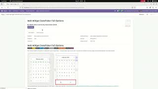 deskent web widget datepicker fulloptions Odoo [upl. by Baskett]