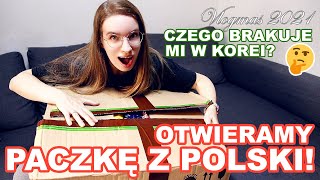 PACZKA Z POLSKI NA ŚWIĘTA  Czego nie ma w Korei  VLOGMAS 2021 [upl. by Nylzor]