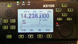 A quick QSO with HA3FTA with the X5105 [upl. by Nwahsiek]