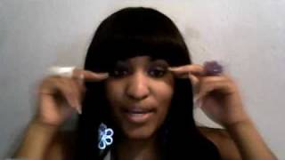 quick weave with bangs indian virgin hair [upl. by Naicad]