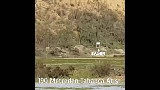 190 Metreden Tabanca Atışı  Pistol Shooting From 190 Meters pistol gun 9mm [upl. by Ocirema]