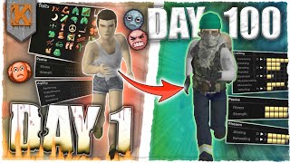 I Survived 100 Days as the WEAKEST Character in Project Zomboid [upl. by Glennon954]