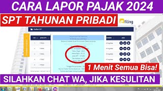 Tutorial Lapor SPT Tahunan Orang Pribadi Tahun 2024 [upl. by Amsa]