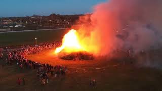 DJI Spark  Kerstboomverbranding Overlaet  7 jan 2018 [upl. by Ahsirk]