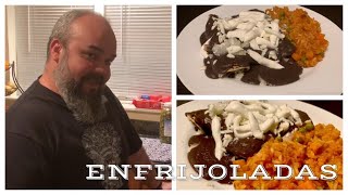 ENFRIJOLADAS DE ANAHI Our own recipe with Mexican rice [upl. by Orteip]