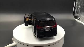 KengFai 118 Toyota Alphard diecast full open in black LHD  RHD arrived [upl. by Eibrad]