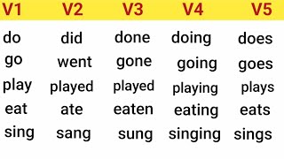 সহজে মনে রাখুন V1 V2 V3 V4 V5 Verb forms  Digital Study [upl. by Keldon922]