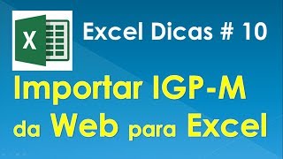 Importar IGPM da Web para Excel [upl. by Jamal]