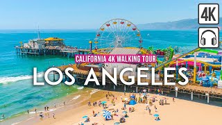 LOS ANGELES California 4K Walking Tour  Captions amp Immersive Sound 4K Ultra HD60fps [upl. by Yukio]