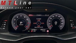 Audi A7 MY2019  acceleration display activation  vključitev prikaza pospeškov [upl. by Eciral371]