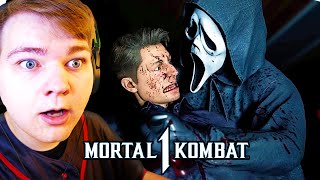 Mortal Kombat 1  Ghostface Gameplay  REACTION [upl. by Stoller704]