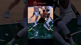 Giannis Antetokounmpo elbowed Jaylen Brown then disrespects with a Fake Handshake [upl. by Nyleuqcaj186]