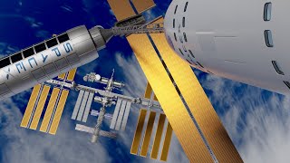 SpaceX Artificial Gravity Concept station VS International Space Station [upl. by Hirsch]