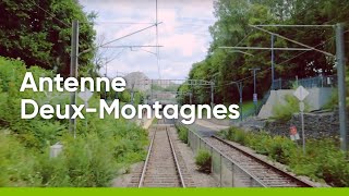 Ligne DeuxMontagnes et REM  Travaux et défis dopération [upl. by Lashond708]