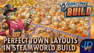 Perfect Town Layouts in Steamworld Build 🤖 Lets Play Tutorial Tips and Tricks [upl. by Barimah]