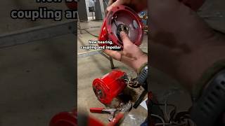 Fixing a seized boiler pump hvac plumbing boiler tools diy pump machine construction fail [upl. by Laddy]