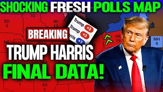 Final Polls Result Insistently Shows Trump 2024 Election Night Polls Map Prediction [upl. by Aniloj]