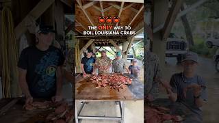 🦀 HOW LOUISIANA CRABBERS COOK CRABS [upl. by Georas]