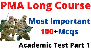 PMA Initial Test Preparation Academic Test of Pak Army [upl. by Campbell]