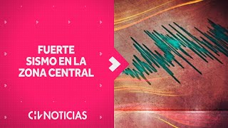 Así se sintió en vivo el fuerte sismo que afectó a la zona central  CHV Noticias [upl. by Aikram270]