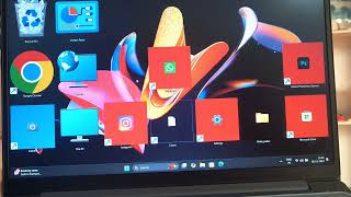 Laptop Me Home Screen Icon Chota Ya Bada Kaise Kare [upl. by Lilhak346]