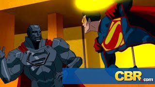 Exclusive REIGN OF THE SUPERMEN Clip Eradicator vs Steel [upl. by Hibbs]