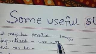 Some Useful Strokes Outline Of Steno  Part 1  Shorthand Learning [upl. by Tia]