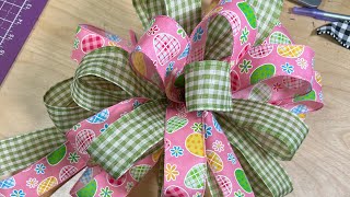 Single Ribbon Bows How to make an Easy Bow Hard Working Mom EZ Bow Maker [upl. by Arabel260]