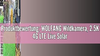 Produktbewertung WOLFANG Wildkamera 25K 4G LTE Live Solar Übertragung Wildkamera mit Handyübertra [upl. by Shae643]