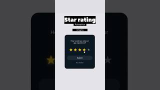 Star rating animation in figmatutorial figma art [upl. by Naillimixam]