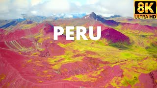 PERU in 8K ULTRA HD 60 FPS  Collection of Aerial Footage in 8K [upl. by Yrokcaz]