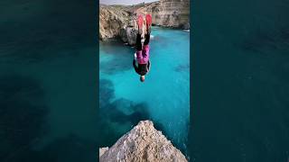 😱WATCH Where to cliff jump in Malta [upl. by Delinda]